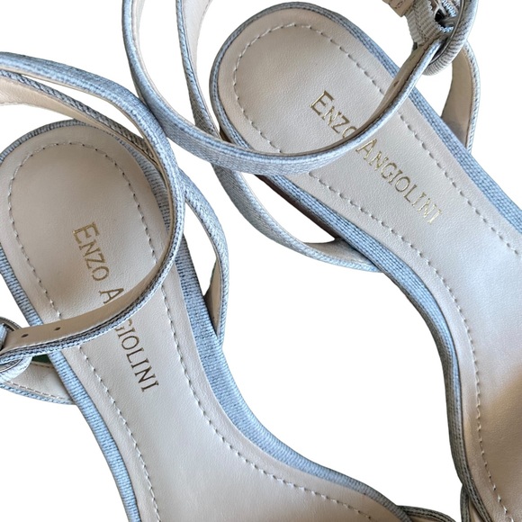 Enzo Angiolini NWT Grey Strappy Sandals 6.5 - Picture 10 of 12